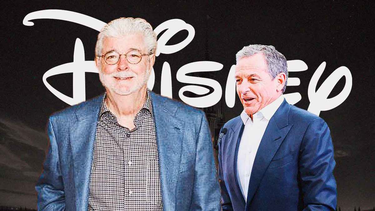 George Lucas, Bob Iger, Disney logo