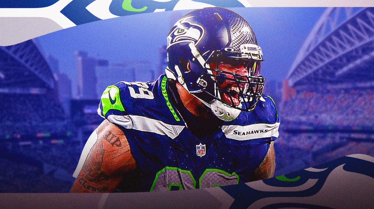 Seahawks Leonard Williams amped up in front of Lumen Field