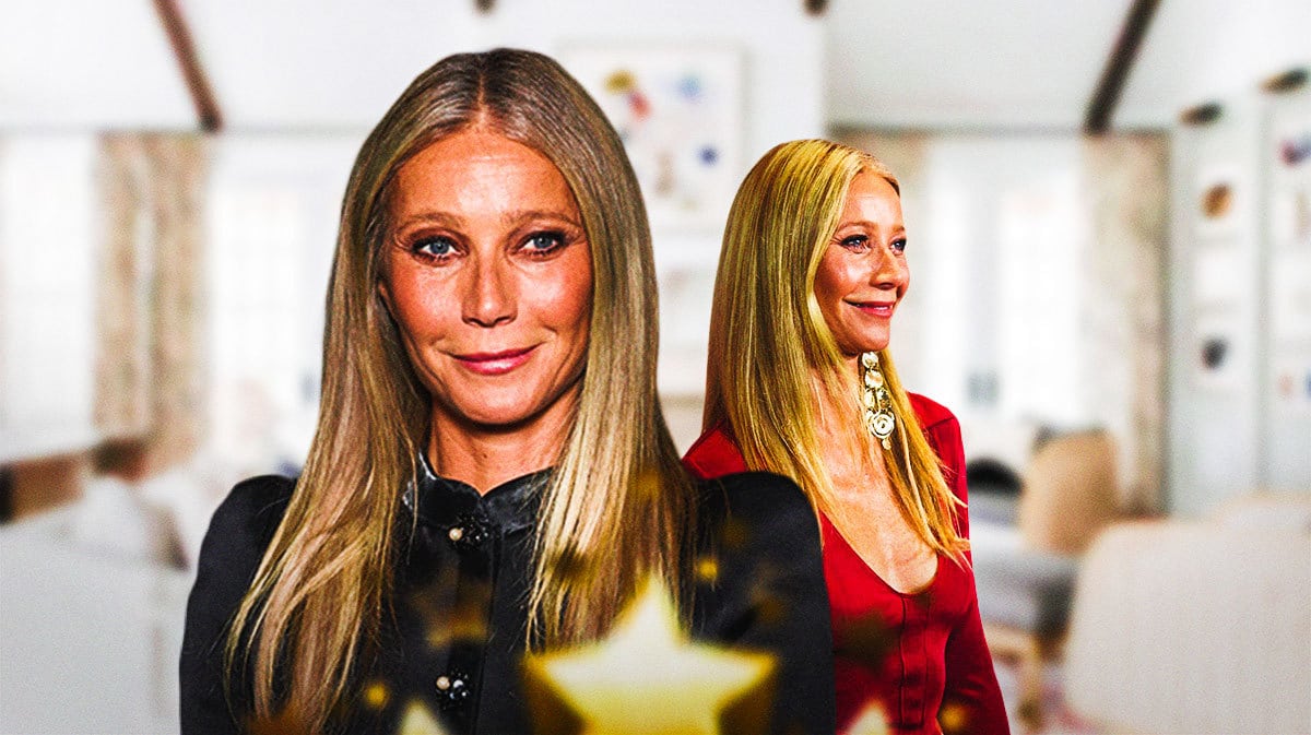 Gwyneth Paltrow inside of a house.