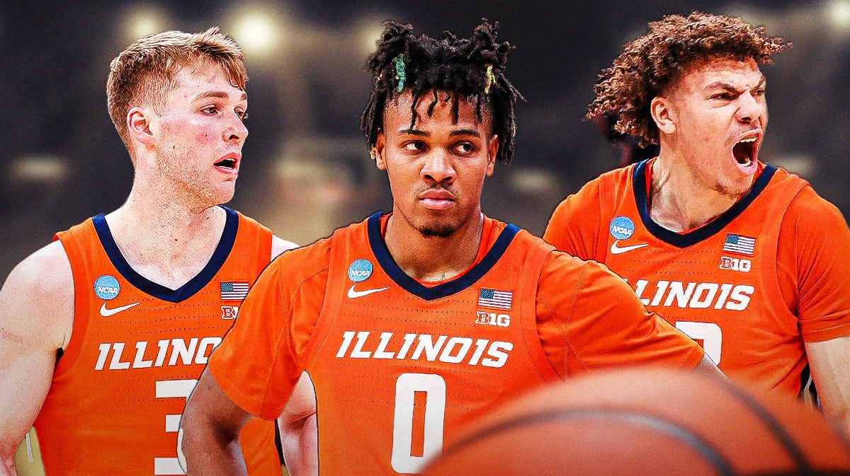 Illinois basketball stars Terrence Shannon Jr., Marcus Domask, and Coleman Hawkins