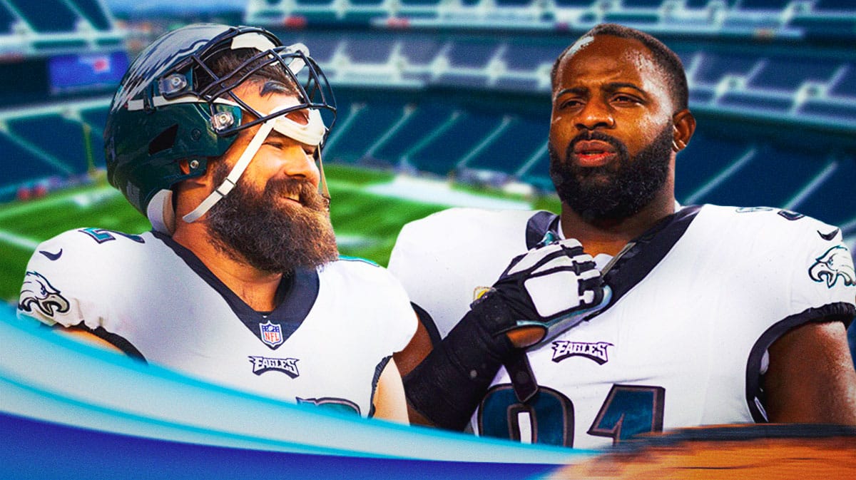 Fletcher Cox next to Jason Kelce (Philadelphia Eagles)