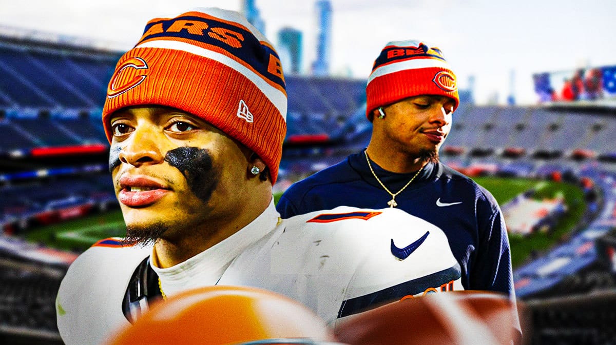 NFL player Justin Fields of the Chicago Bears.