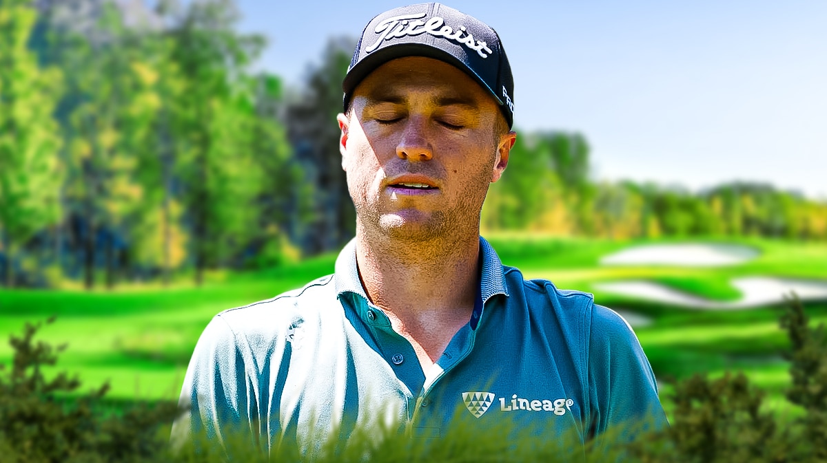 Justin Thomas misses 1-foot putt on his way to shooting 79 in third round