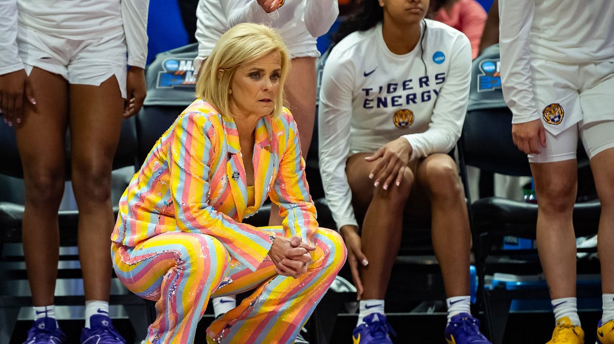 Tigers Head Coach Kim Mulkey The LSU Tigers take down the Middle Tennessee Blue Raiders in the second round of the 2024 NCAA Tournament in Baton Rouge, LA at the Pete Maravich Assembly Center