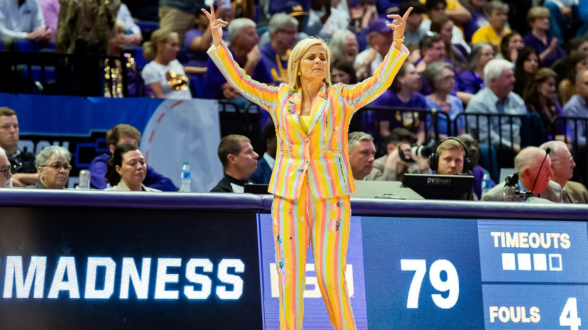 The LSU Tigers take down the Middle Tennessee Blue Raiders in the second round of the 2024 NCAA Tournament