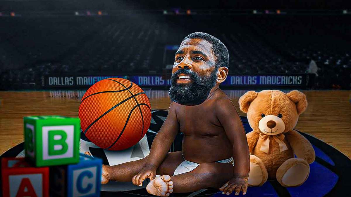 Mavericks guard Kyrie Irving as Benjamin Button after his dunk