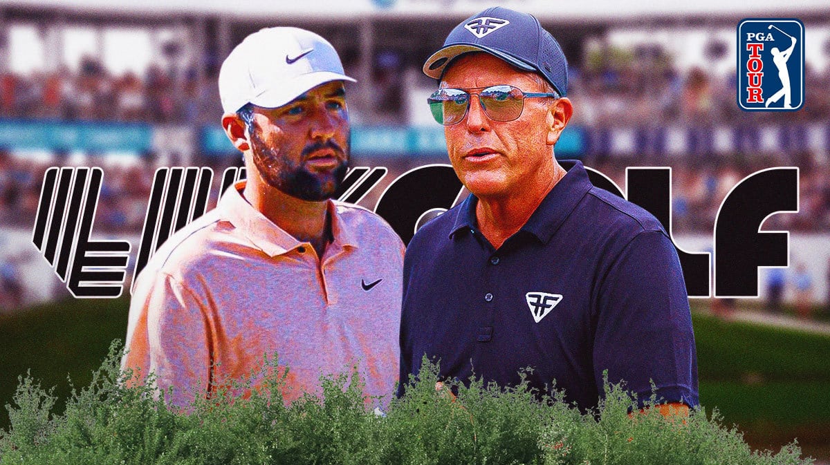 Greg Norman led LIV Golf Phil Mickelson with PGA Tour Scottie Scheffler