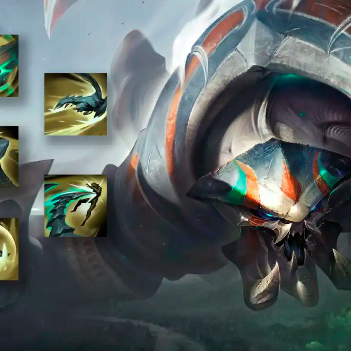 League of Legends: Most of the Skarner Rework Abilities have CC, image size:1200x1200