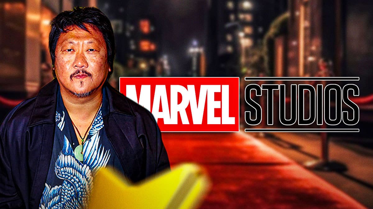 Benedict Wong with MCU Marvel Studios logo.