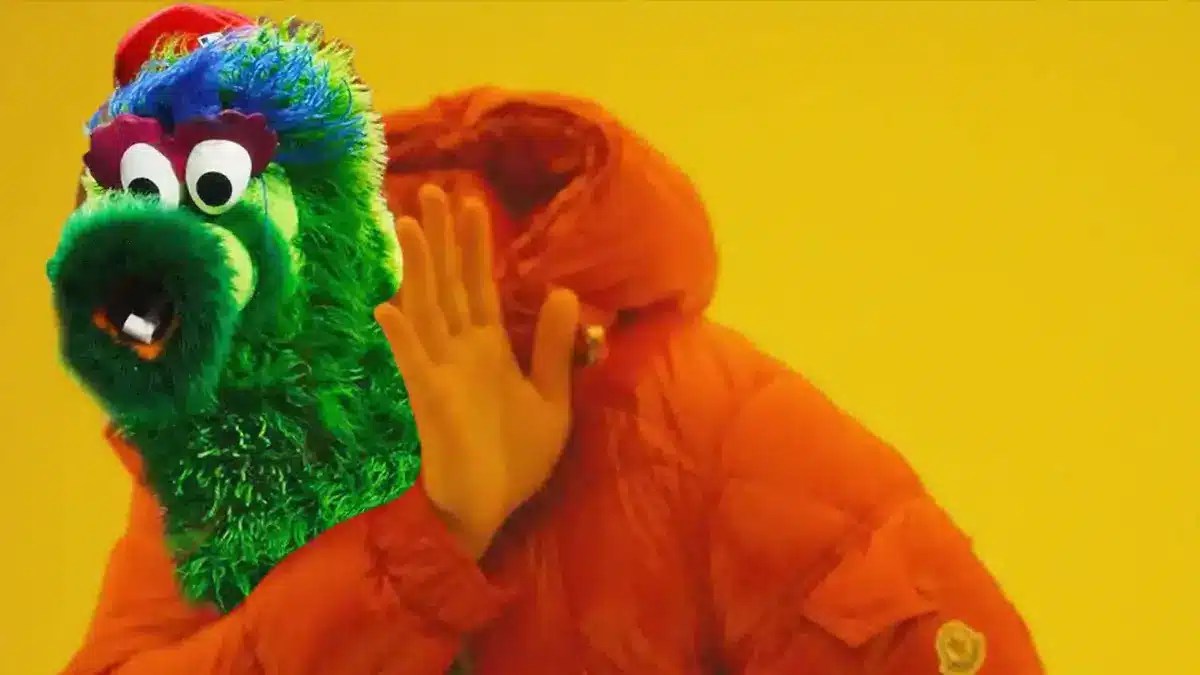 The Phillie Phanatic (Phillies mascot) as the Drake No Meme
