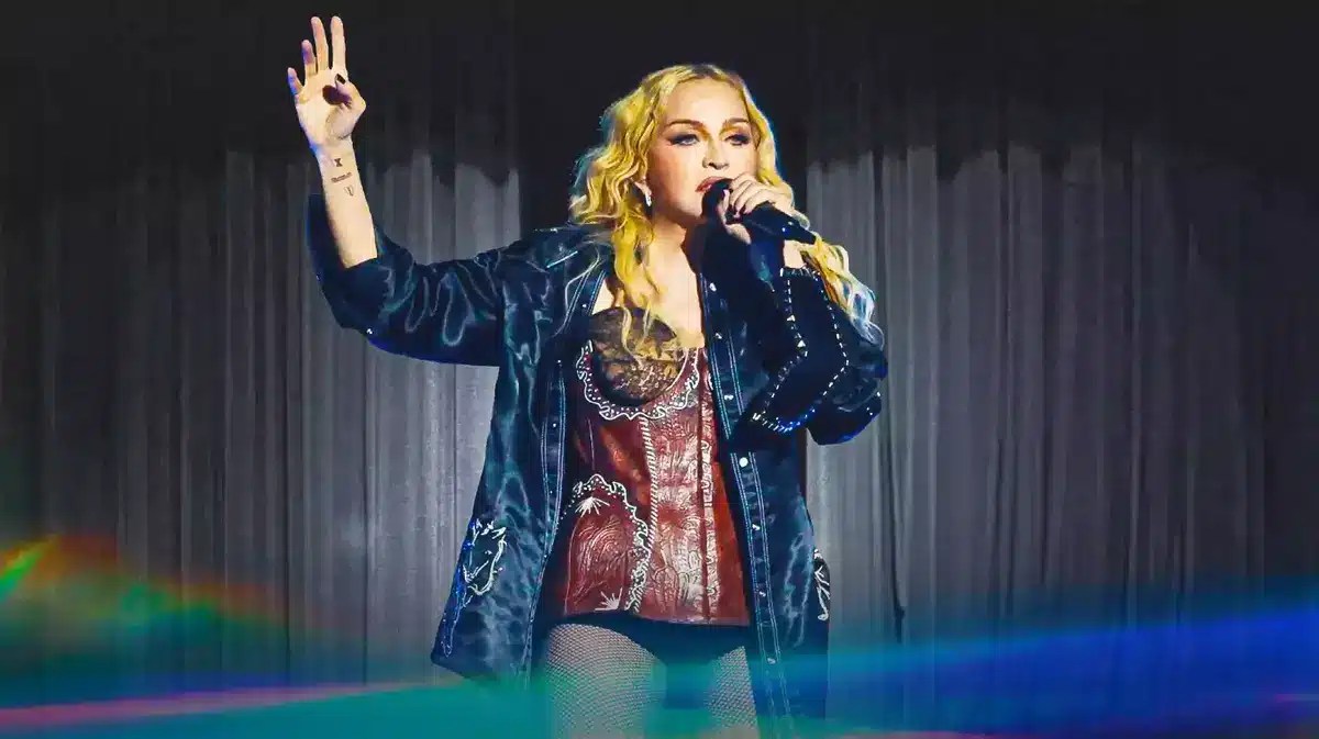 Madonna on stage