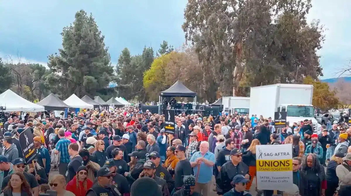 Rally prior to AMPTP negotiations.