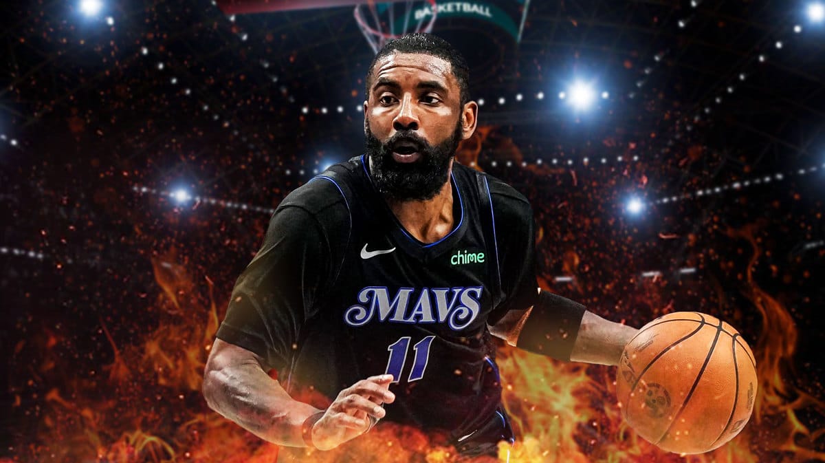 Kyrie Irving (mavericks) hyped reaction and on fire