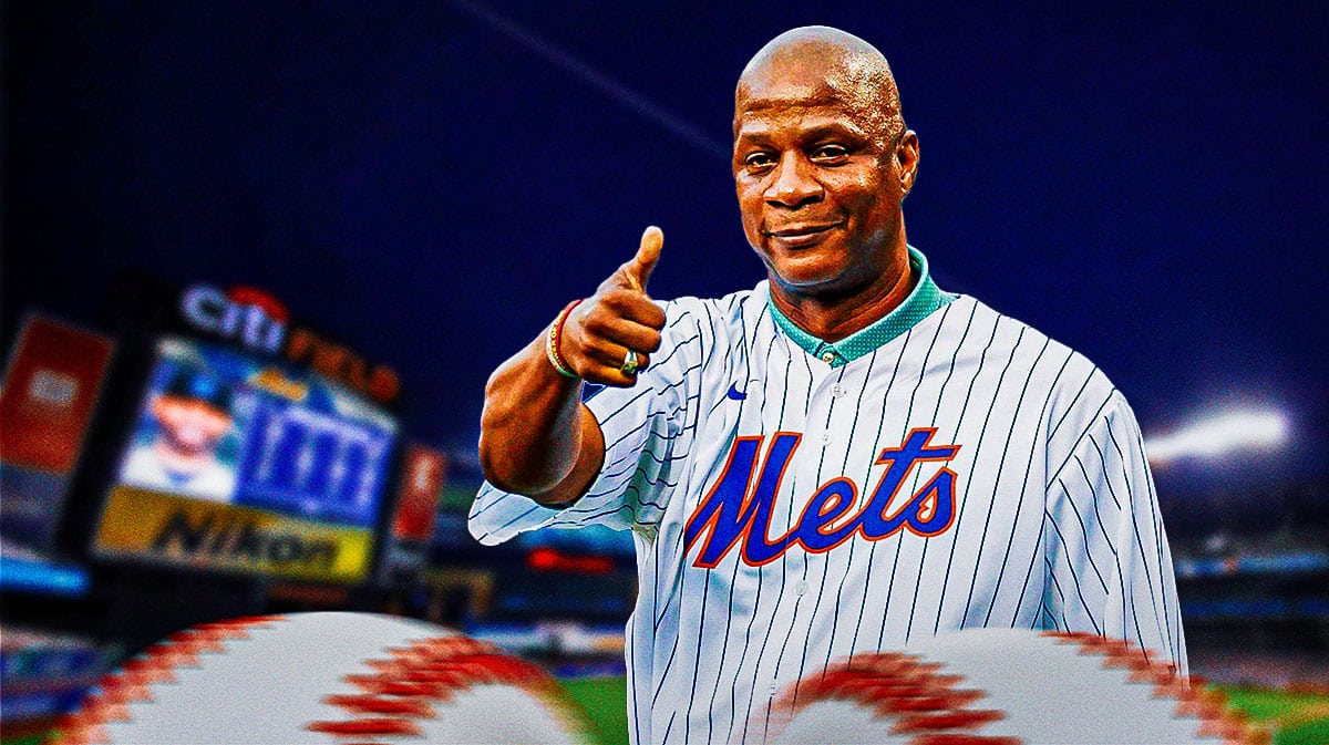 Darryl Strawberry in a New York Mets jersey