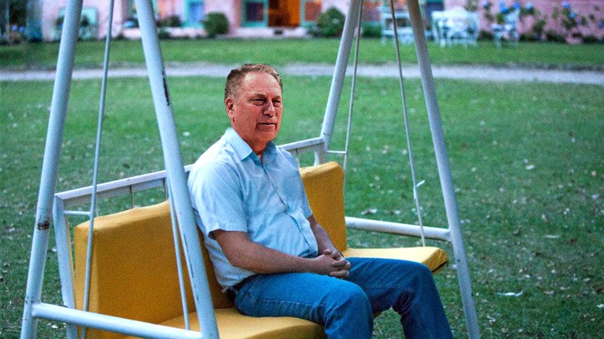 Tom Izzo (Michigan State basketball head coach) as the sad pablo escobar meme