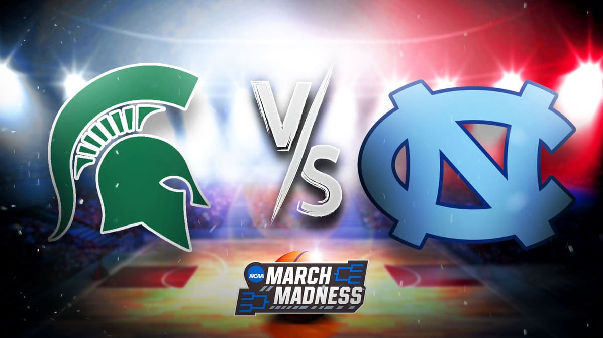 Michigan State vs. North Carolina Men's March Madness prediction, odds