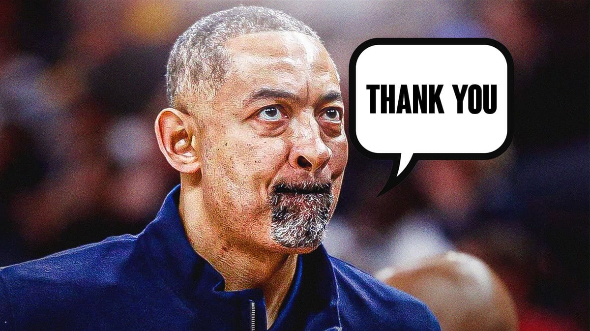 Juwan Howard saying “Thank you”
