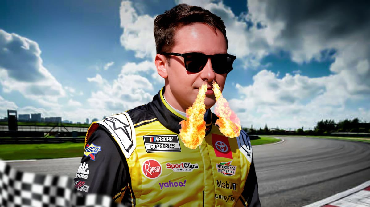 Christopher Bell breathing fire