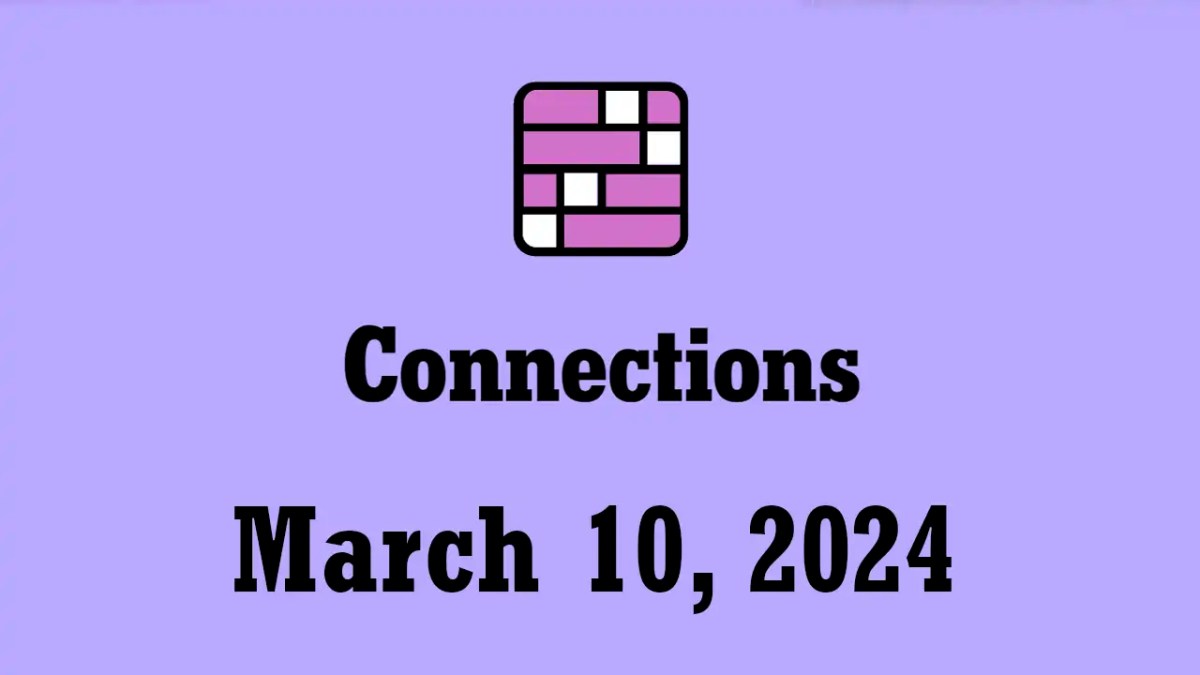 nyt connections hints answers today march 10 2024