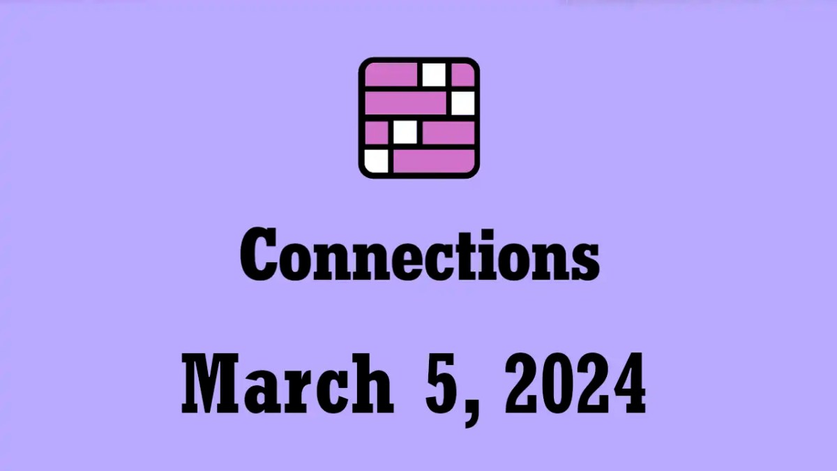 nyt connections hints answers today march 5 2024