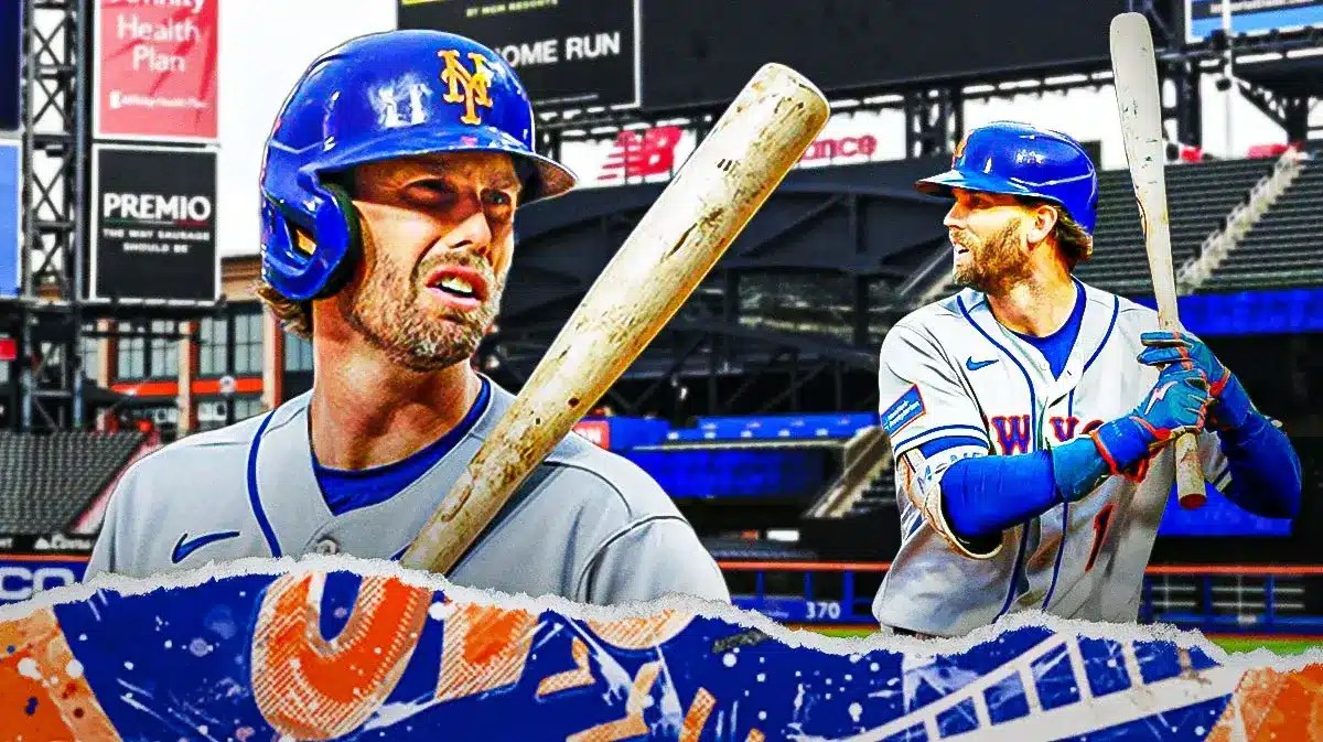 Mets' Jeff McNeil looking down and sad at Citi Field.