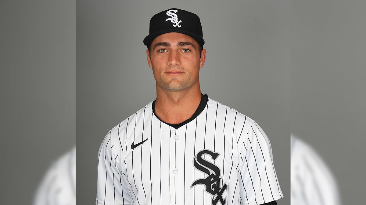 Chicago White Sox pitcher Nick Nastrini poses for a photo during Media Day at Camelback Ranch. 
