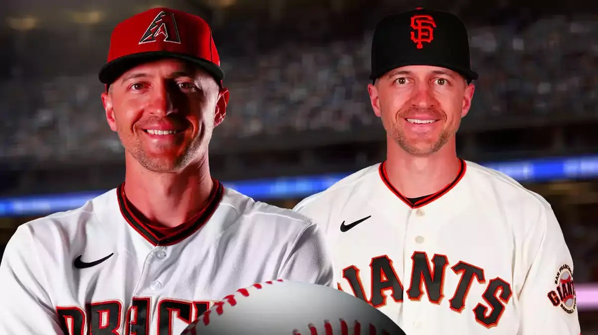 San Francisco Giants star Nick Ahmed next to himself when he was on the Arizona Diamondbacks.