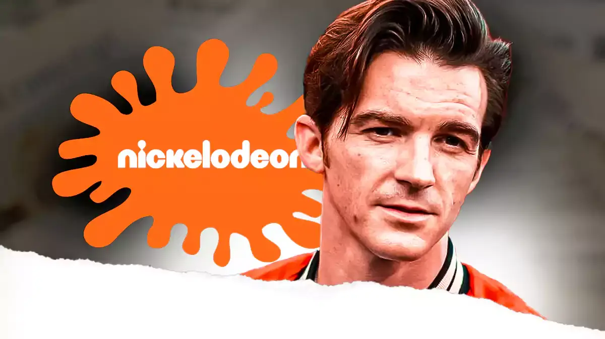 Drake Bell and a Nickelodeon logo.