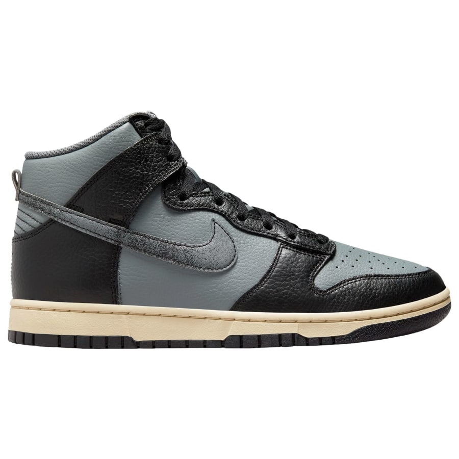 Nike Dunk Hi HH - Gray/Black/White colorway on a white background.