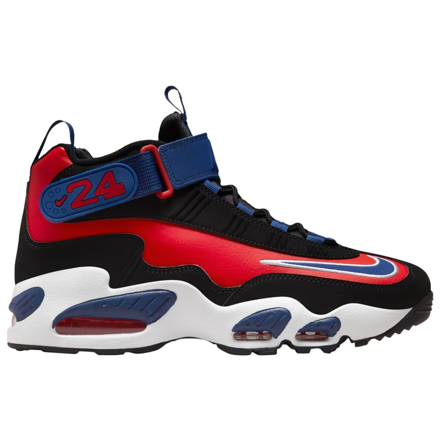 Nike Griffey Max 1 - Black/Blue/Red colorway on a white background.