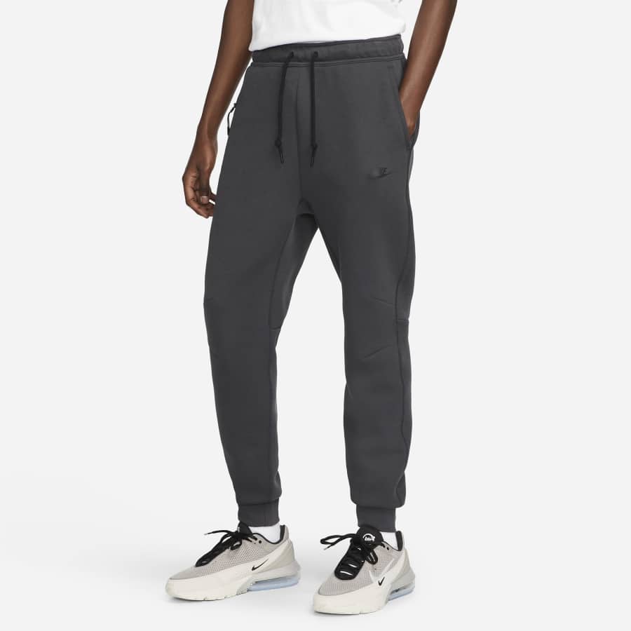 Nike Tech Fleece Joggers - Anthracite/Black colorway on a white background