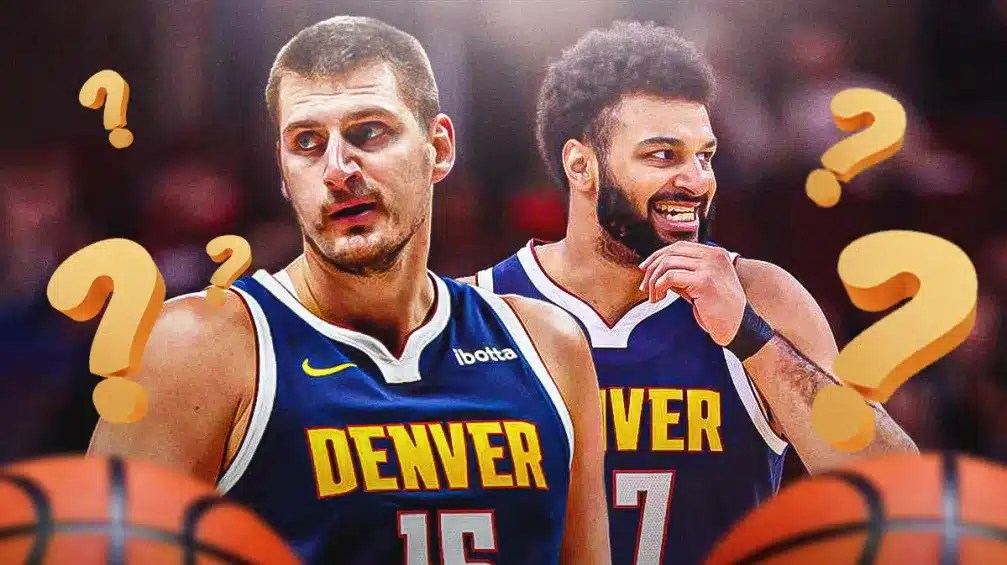 Nuggets' Nikola Jokic and Jamal Murray with question marks