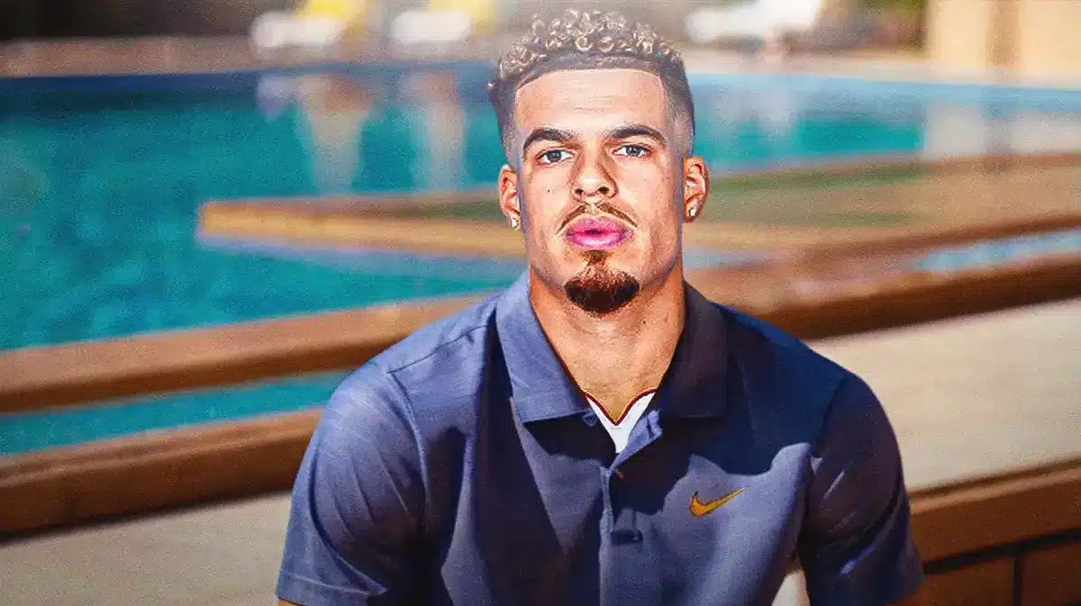 Denver Nuggets forward Michael Porter Jr. by a pool