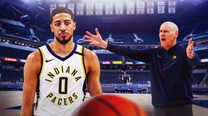 Pacers Tyrese Haliburton and Rick Carlisle