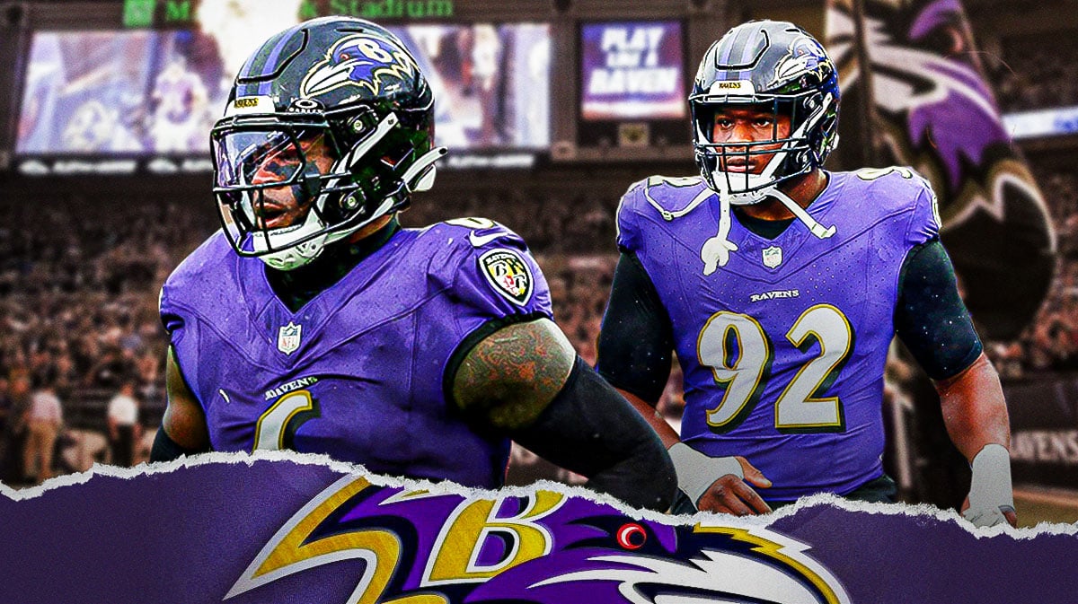 Ravens' Justin Madubuike and Patrick Queen.