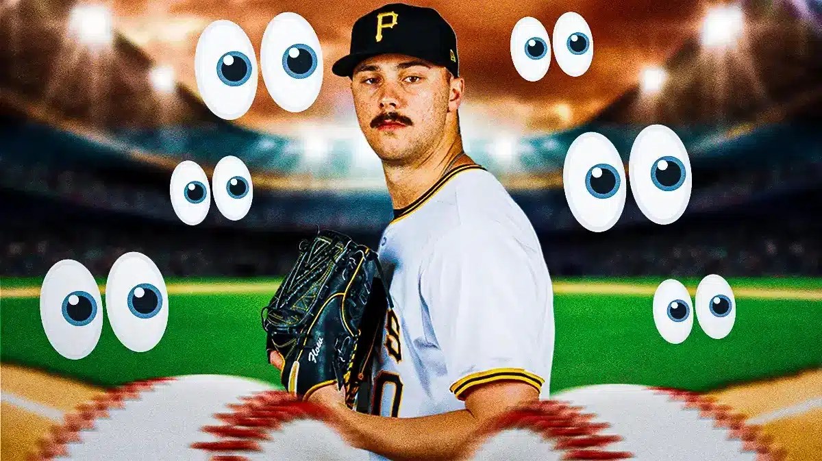 Paul Skenes with eyeball emojis all around
