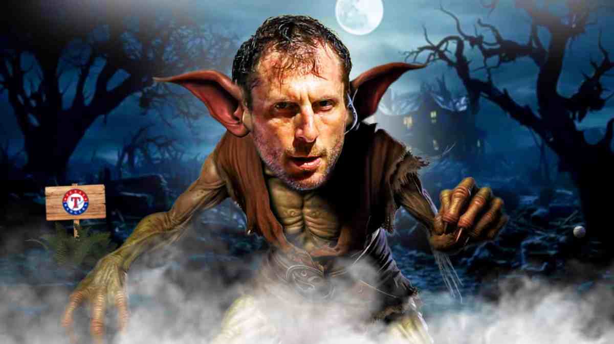 Rangers' Max Scherzer looking scary.