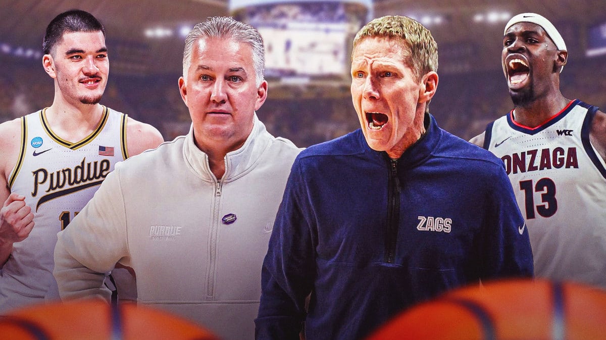 Zach Edey Purdue, Matt Painter Purdue, Graham Ike Gonzaga, Mark Few Gonzaga