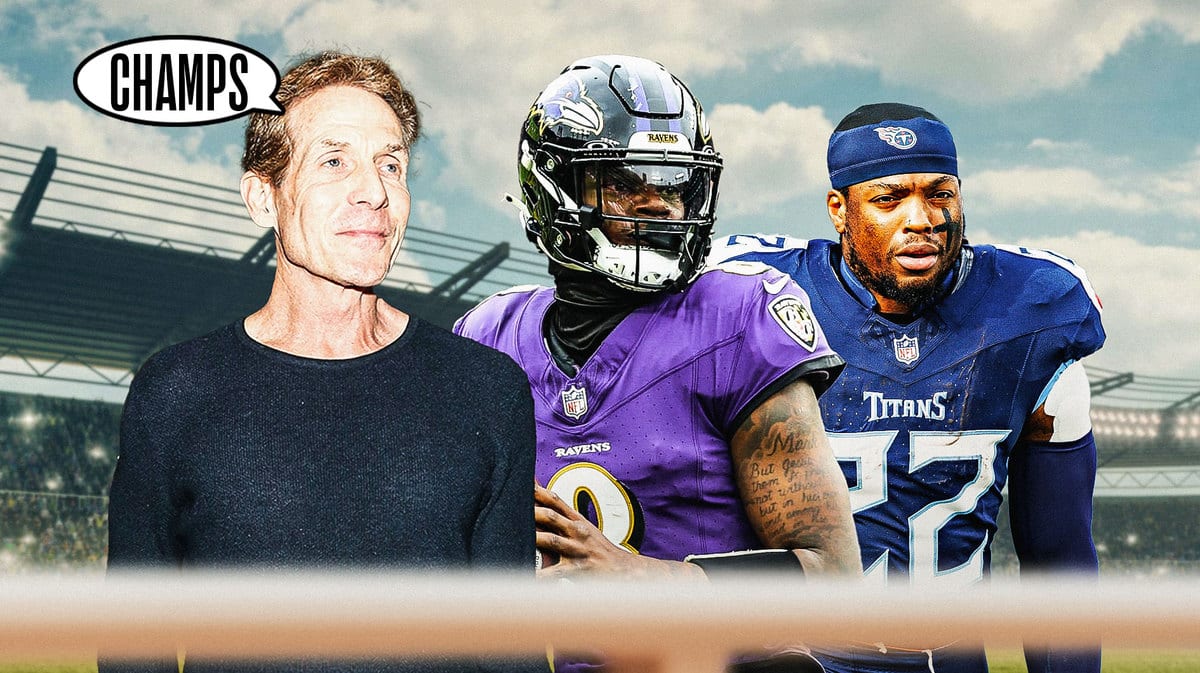 Ravens, Skip bayless, Lamar Jackson, Derrick Henry, Titans