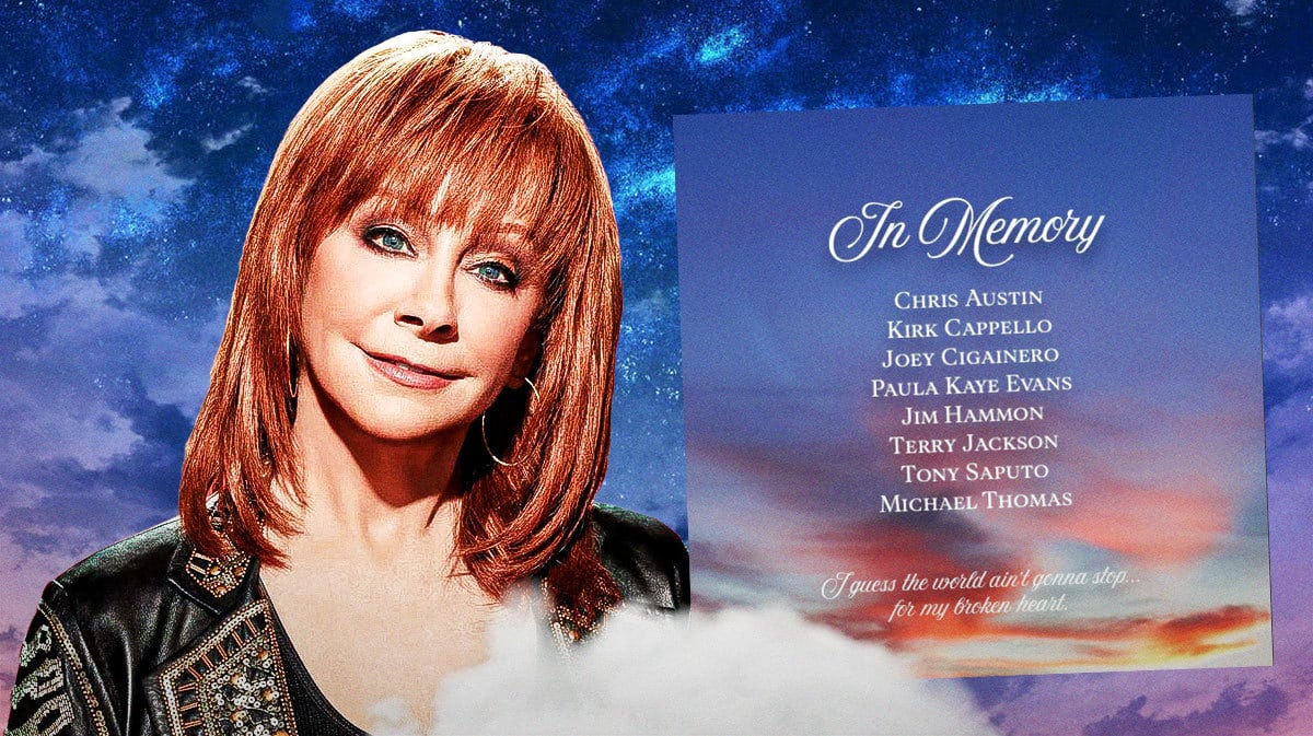 Reba McEntire with plane crash tribute.