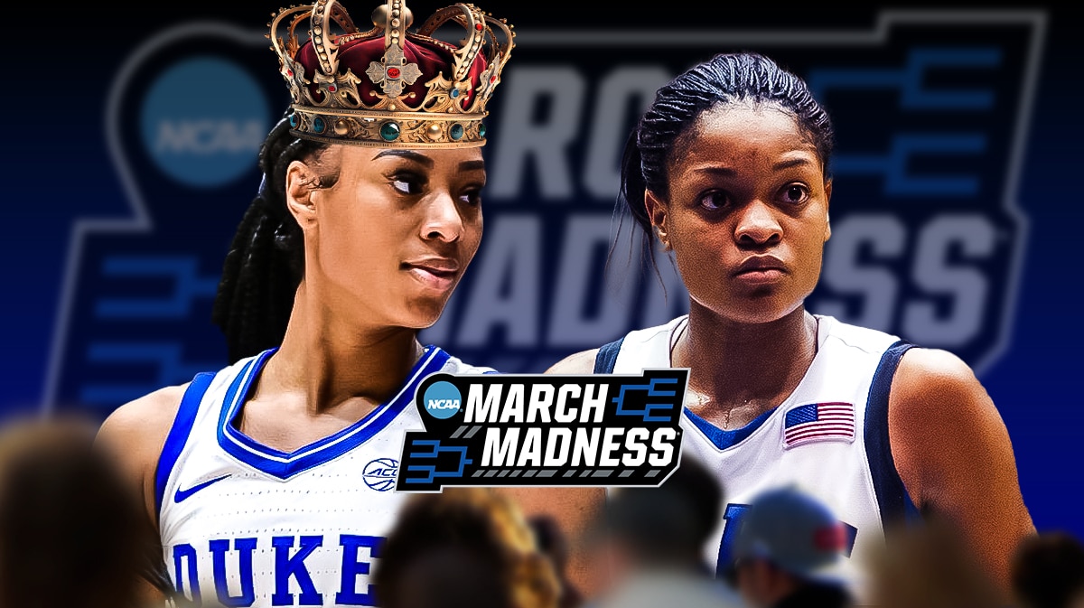 Coach Kara Lawson mentee Reigan Richardson with Alana Beard amid March Madness win over Ohio State