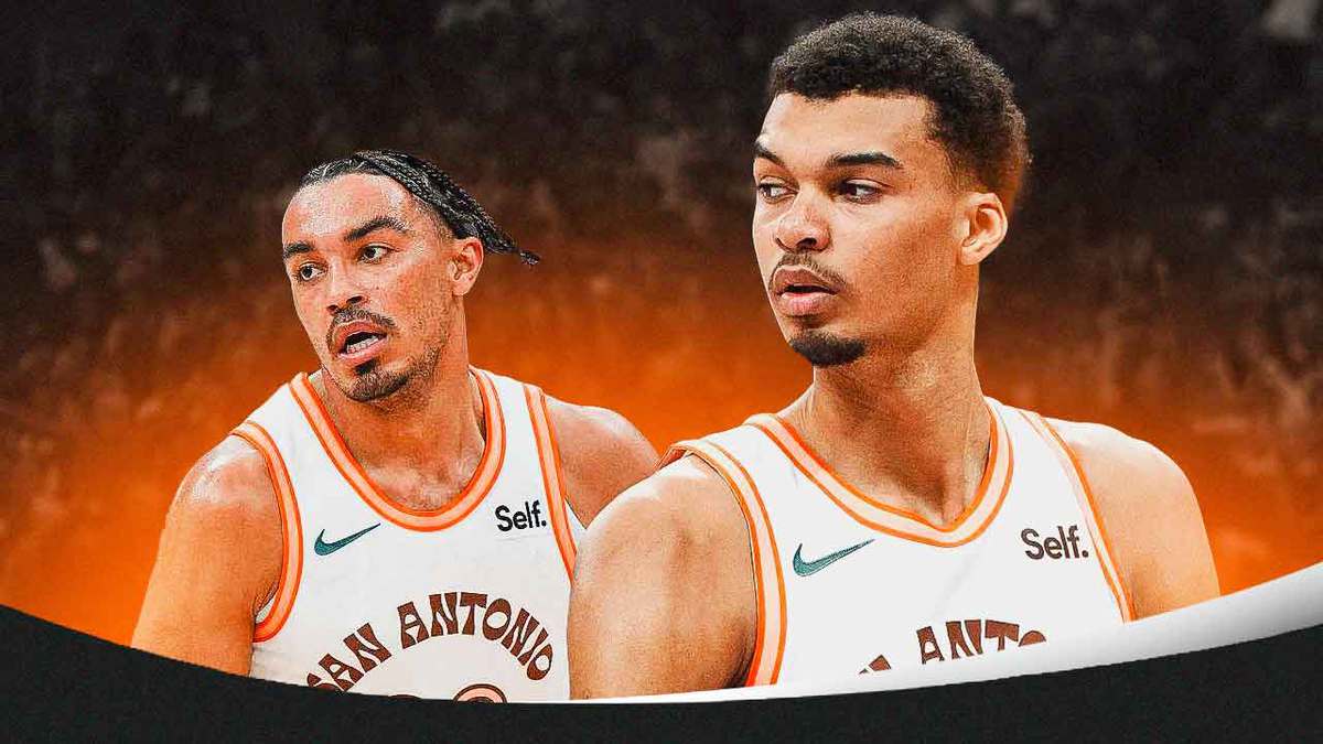 Spurs' Tre Jones and Victor Wembanyama