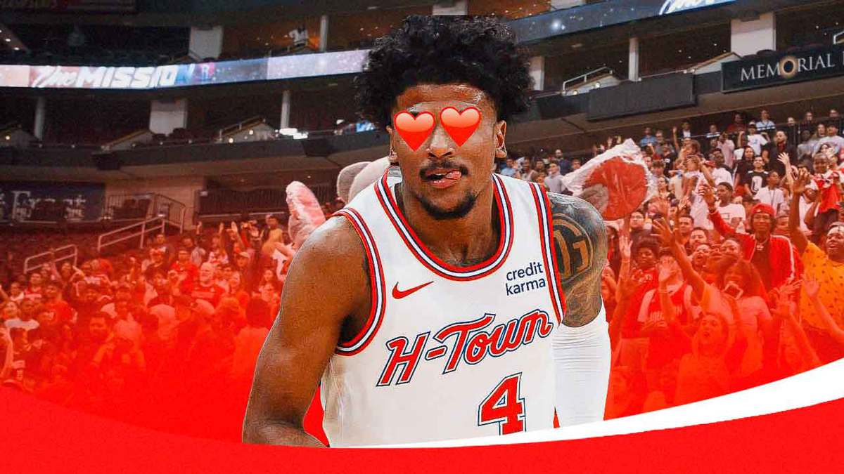 Rockets' Jalen Green with hearts in his eyes
