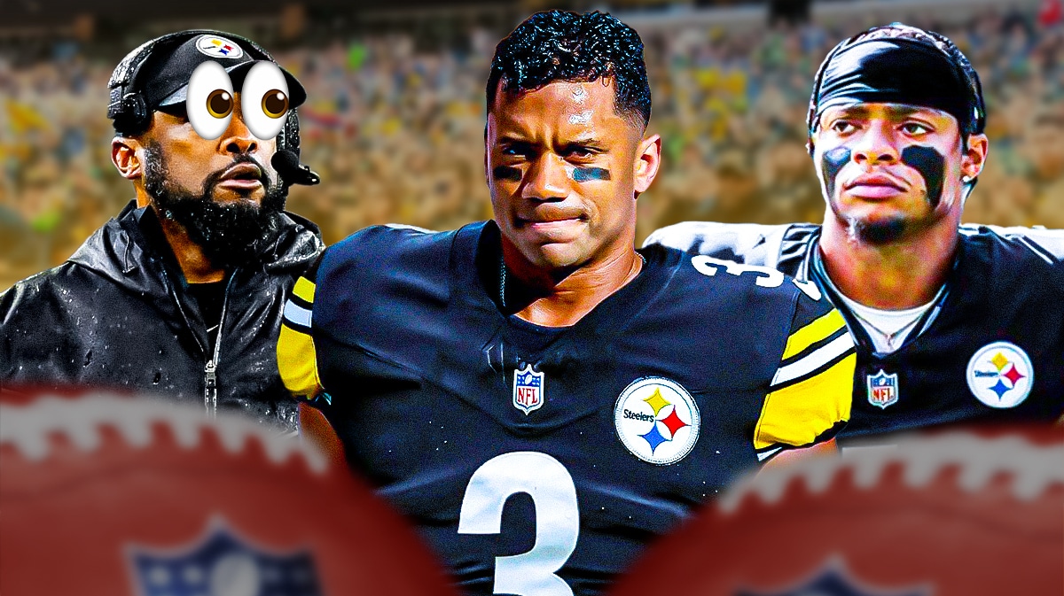 Steelers' Mike Tomlin, Russell Wilson, and Justin Fields