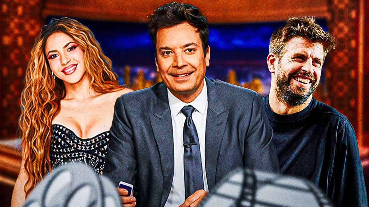 Shakira, Gerard Piqué and Jimmy Fallon