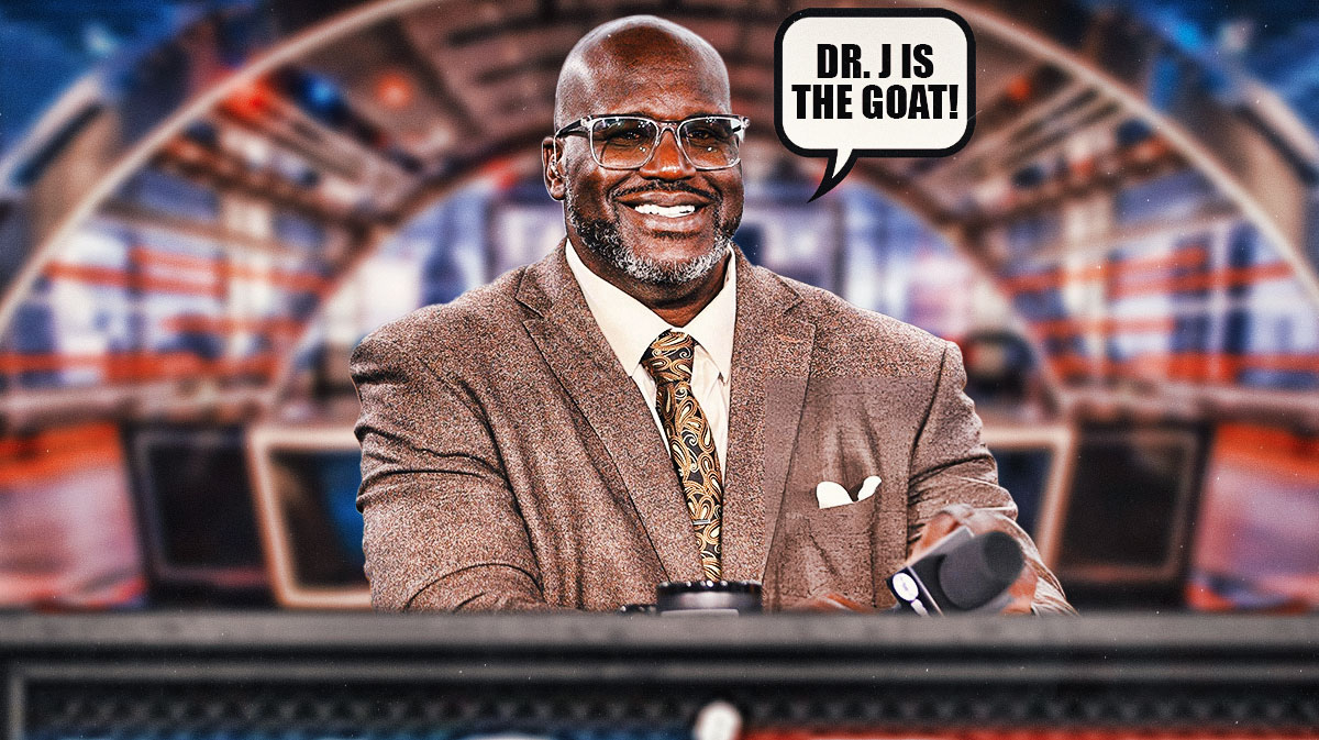 Shaquille O'Neal saying "Dr. J is the GOAT!"