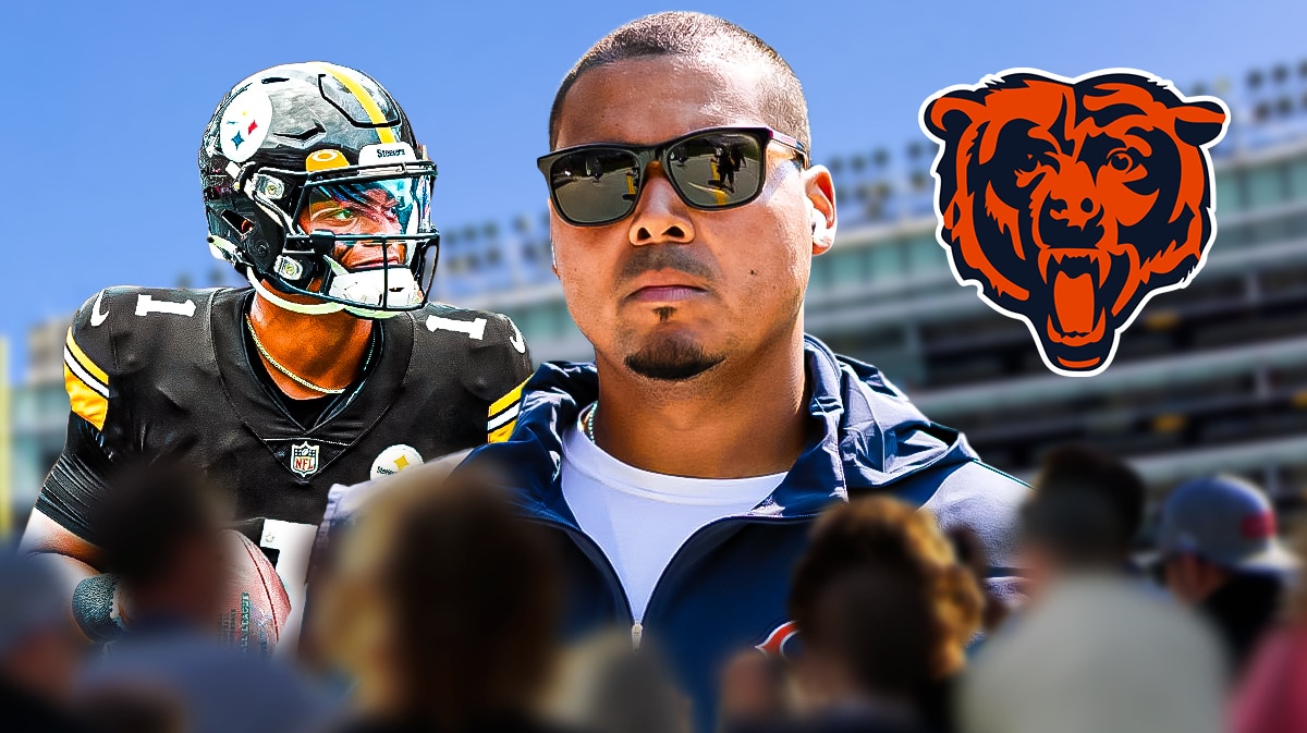 Bears' GM Ryan Poles and Steelers QB Justin Fields