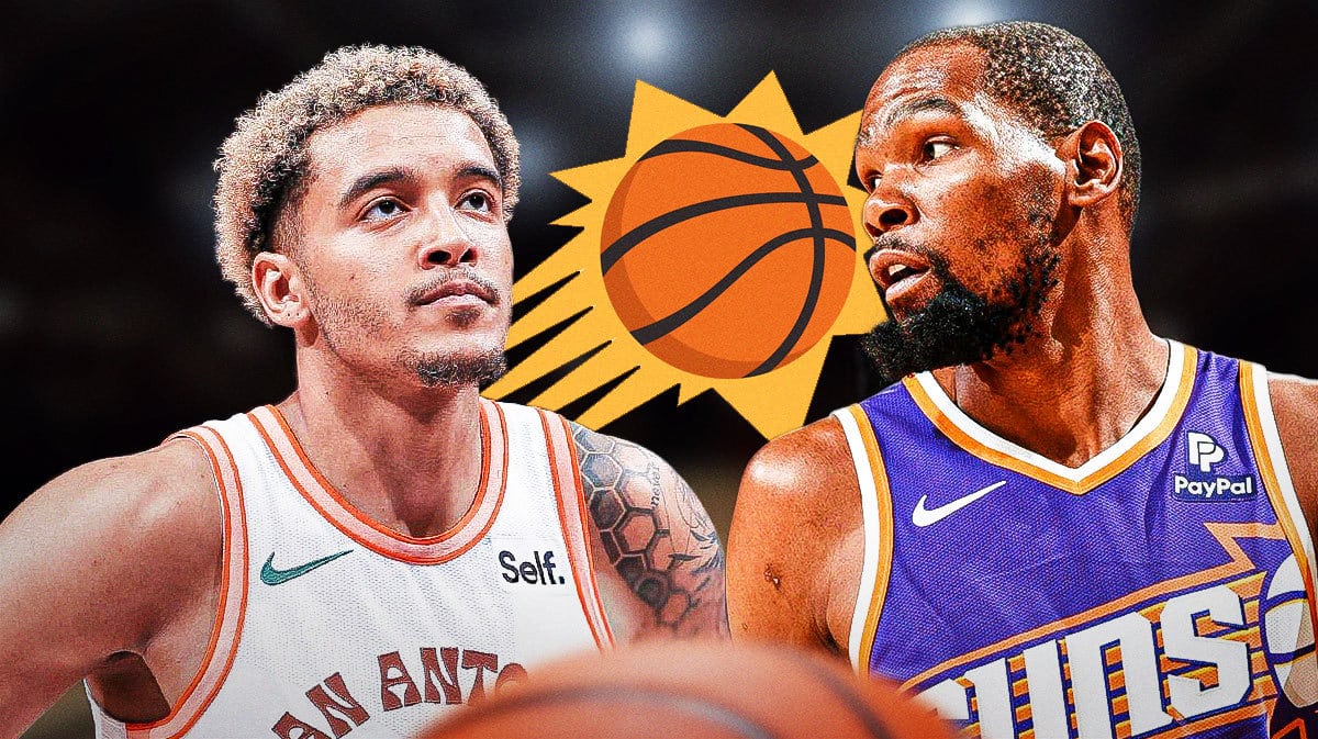 Spurs Jeremy Sochan, Phoenix suns logo, Kevin Durant