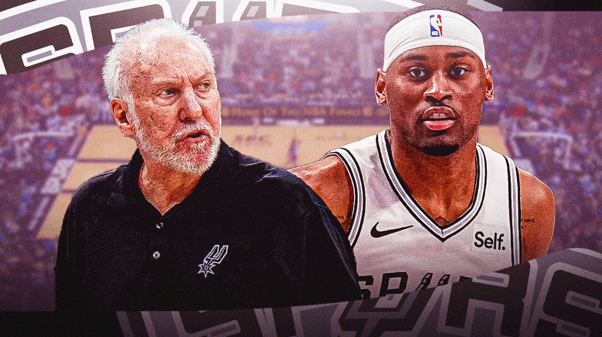 Spurs' Gregg Popovich and Malaki Branham