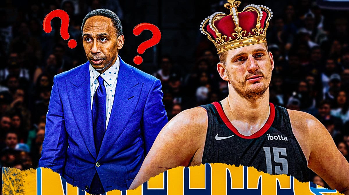 ESPN's Stephen A. Smith and Nuggets' Nikola Jokic